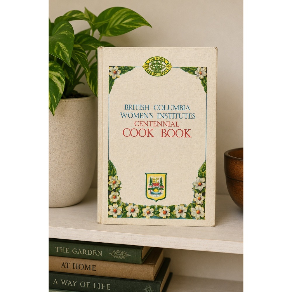 1958 BC Women's Institutes Centennial Cookbook Adventures in Cooking Hardcover